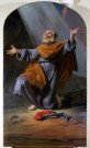tableau et son cadre : saint Pierre en prison