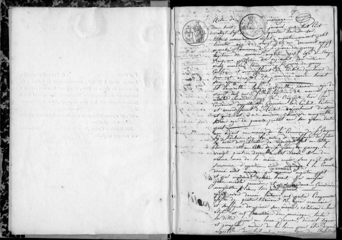 SAINT-GERMAIN-LES-CORBEIL. Naissances, mariages, décès : registre d'état civil (1827-1841). 