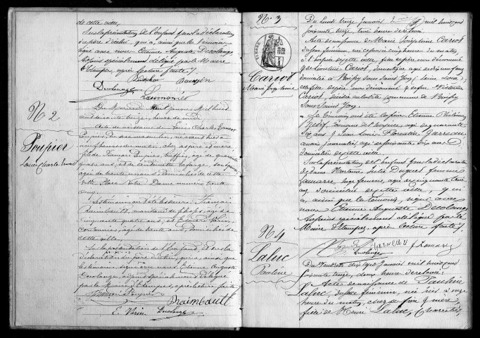 ETAMPES. Naissances : registre d'état civil (1873). 