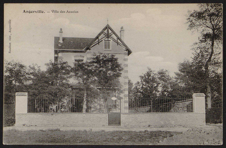 Angerville.- Villa des Acacias, maison individuelle (1907). 