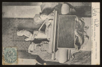 CORBEIL-ESSONNES. - Tombeau de Jacques Bourgoin en l'église Saint-Spire. Editeur Mardelet, 1907, 1 timbre à 5 cemtimes. 