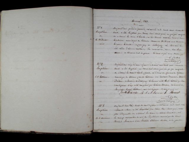 1E22 - Baptêmes, mariages, sépultures (1863-1871)