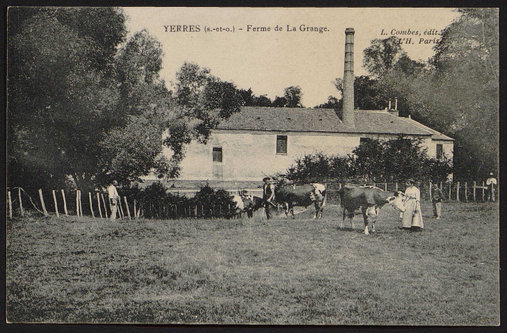 YERRES.- La Grange au bois : Ferme (3 septembre 1907).