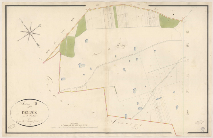 MARCOUSSIS. - Section H : Déluge (le), 1ère feuille. 