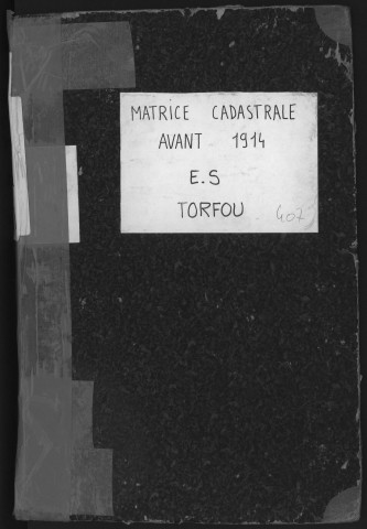TORFOU. - Etat de sections [cadastre rénové en 1931]. 