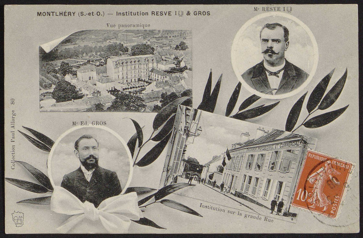 Montlhéry.- Institution Resve et Gros (5 mars 1908). 