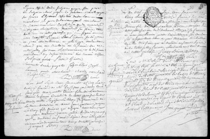 CHEPTAINVILLE. - Registre paroissial. - Baptêmes, mariages et sépultures. 