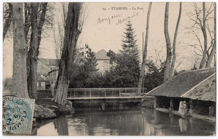 ETAMPES. - Le Port [Editeur Royer, 1906, timbre à 5 centimes]. 