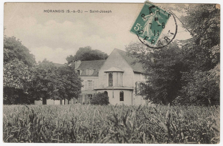 MORANGIS . - Etablissement Saint-Joseph (Le Désert) [1911, timbre à 5 centimes]. 