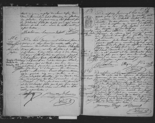 DOURDAN. Naissances : registre d'état civil (1875-1890). 