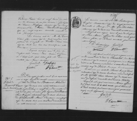 BLANDY. Naissances, mariages, décès : registre d'état civil (1861-1875). 