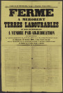 MEROBERT, CHALO-SAINT-MARS, CONGERVILLE-THIONVILLE, AUTHON-LA-PLAINE.- Vente par adjudication d'une ferme avec terres labourables et bois, 31 octobre 1869. 