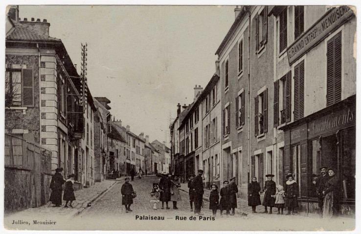 PALAISEAU. - Rue de Paris [Editeur Jullien, 1906, timbre à 5 centimes]. 
