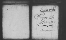 BONDOUFLE. Paroisse Saint-Fiacre et Saint-Denis : Baptêmes, mariages, sépultures : registre paroissial (1761-1791). Lacunes : B.M.S. (1790). Feuillets déchirés (1774). 