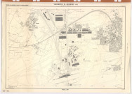 VILLENEUVE-SAINT-GEORGES (Val-de-Marne). - Ministère de l'équipement, district de la région parisienne, feuilles X-13-NO, X-13-NE, X-13-SO et X-13-SE, levés stéréotopographiques aériens, non complétés sur le terrain, dressé et dessiné par l'Institut géographique national, 1967-1968. Ech. 1/5 000. Papier. N et B. Dim. 76 x 108 cm. [4 plans]. 