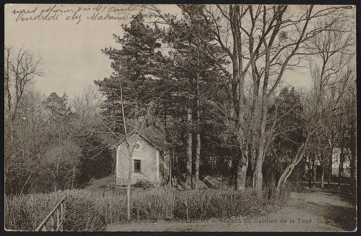 Montlhéry.- Maison du garde de la tour (17 avril 1906). 