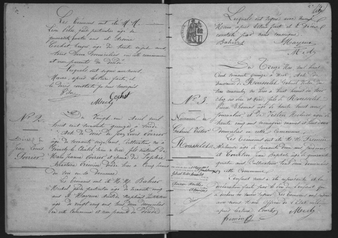 SAINT-JEAN-DE-BEAUREGARD.- Naissances, mariages, décès : registre d'état civil (1875-1901). 