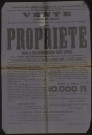 VILLEMOISSON-SUR-ORGE. - Vente sur publications publicitaires d'une propriété située dans le Bois de Villemoisson, 3 mars 1921. 
