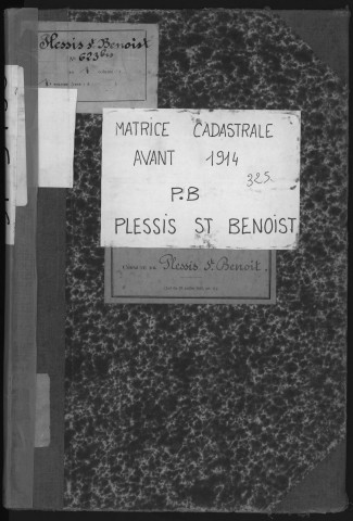 PLESSIS-SAINT-BENOIT (LE). - Matrice des propriétés bâties [cadastre rénové en 1932]. 
