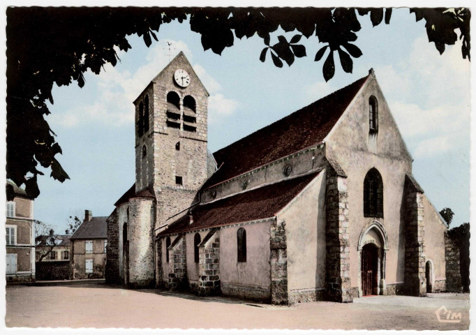LARDY. - L'église Saint-Pierre. Cim, couleur. 