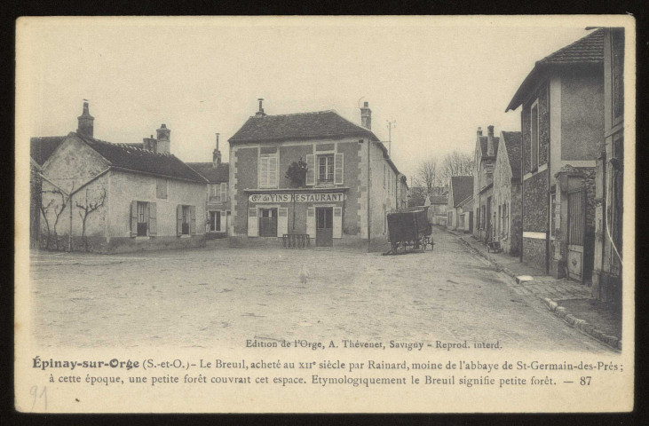 EPINAY-SUR-ORGE. - Le Breuil. Edition de l'Orge, Thévenet. 