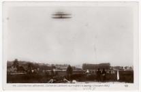 VIRY-CHATILLON. - Port-aviation. Locomotion aérienne. Comte de Lambert sur biplan (octobre 1909) [sépia]. 