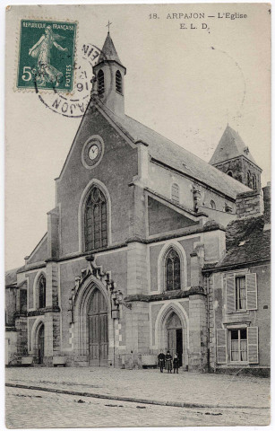 ARPAJON. - L'église, ELD, 3 mots, 5 c, ad. 