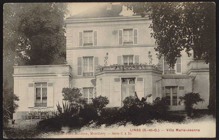 Linas.- Villa Marie-Jeanne [1904-1919]. 
