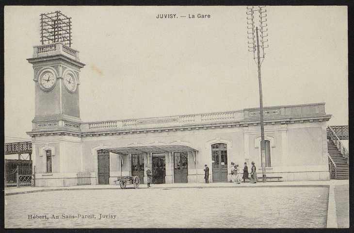 JUVISY-SUR-ORGE.- La gare (1904-1910].