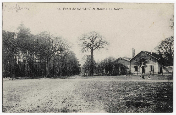 MONTGERON. - Forêt de Sénart et maison du garde [Editeur Verne]. 