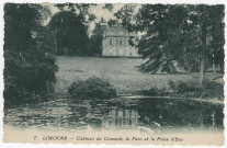 LIMOURS-EN-HUREPOIX. - Château du couvent. Berthier, le parc et la pièce d'eau. Berthier, verte. 