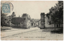 ARPAJON. - Porte de Paris, Bourdier, Debuisson, 1905, 1 mot, 5 c, ad. 