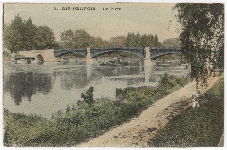 RIS-ORANGIS. - Le pont [Editeur Jacques, coloriée]. 
