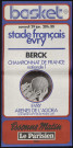 EVRY.- Championnat de France de Basket, nationale 1 : Stade français d'Evry - Berck, Arênes de l'Agora, [29 janvier 1977]. 