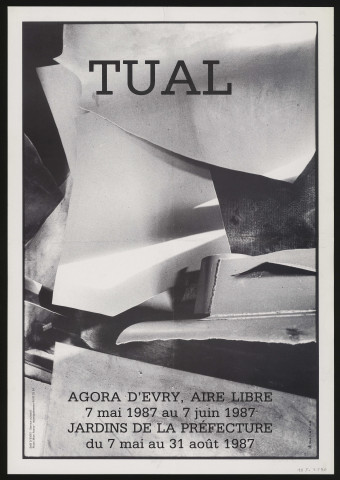 EVRY. - Exposition : Tual, Agora d'Evry, 7 mai-31 août 1987. 