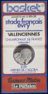 EVRY.- Championnat de France de Basket, nationale 1 : Stade français d'Evry - Valenciennes, Arènes de l'Agora, [6 novembre 1976]. 