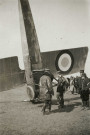 Avion français Morane-Saulnier abattu : photographie noir et blanc (2 avril 1915).