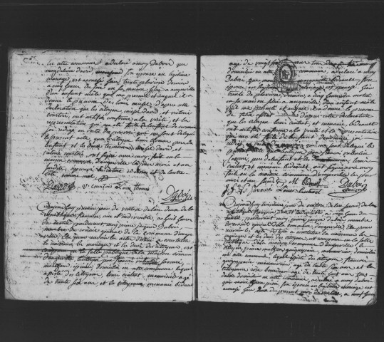 ANGERVILLE. Naissances : registre d'état civil (1793--an XII). 