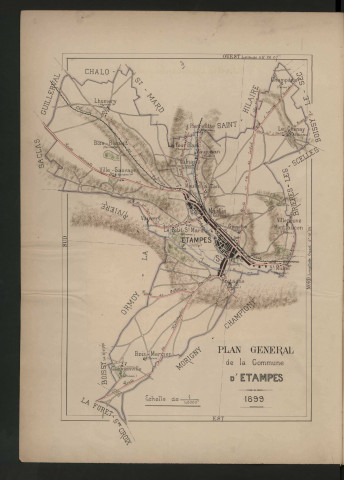 ETAMPES (1899). 43 vues de microfilm 35 mm en bandes de 5 vues. 
