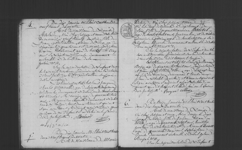 CORBEIL. Naissances : registre d'état civil (1832-1835). 