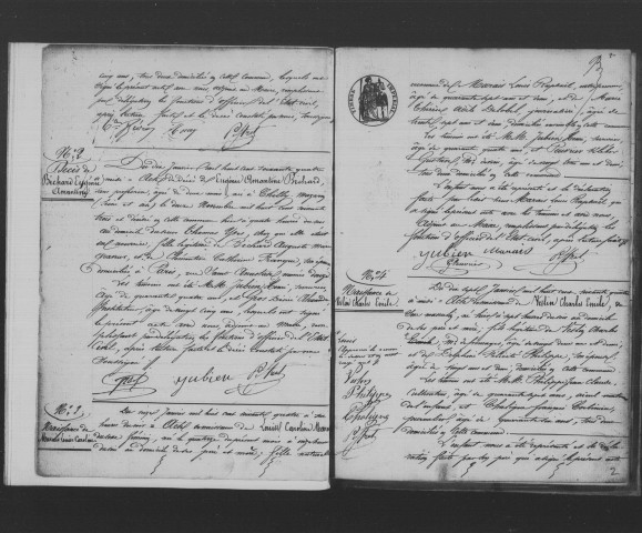 BRETIGNY-SUR-ORGE. Naissances, mariages, décès : registre d'état civil (1864-1872). 