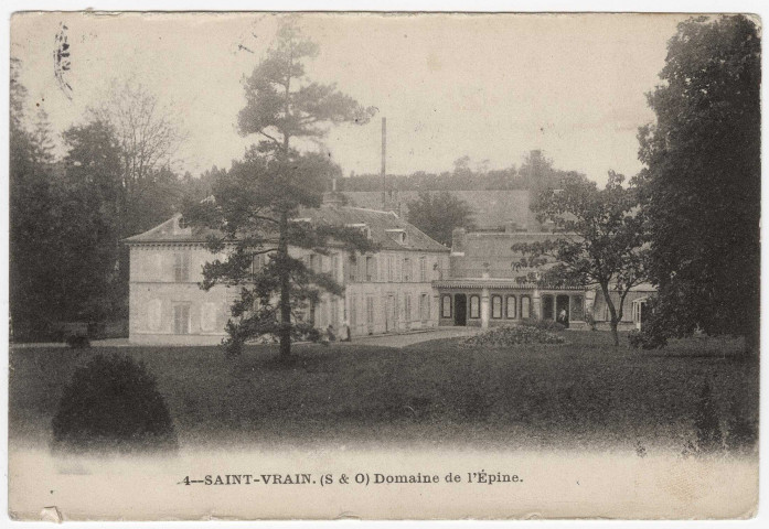 ITTEVILLE. - Domaine de l'Epine (1910). 9 lignes, 10 c, ad. 