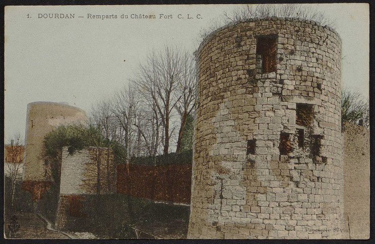 Dourdan .- Remparts du château fort [1905-1920]. 