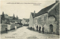 ABBEVILLE-LA-RIVIERE.- Route allant de Fontenette à la ferme de COTTINVILLE. Editeur Harsant, tabacs. 1907. Timbre à 5 centimes. 