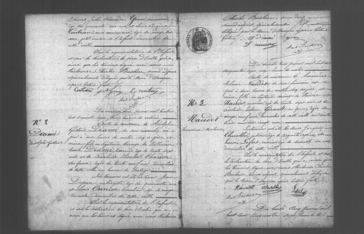ETAMPES. Naissances : registre d'état civil (1857). 