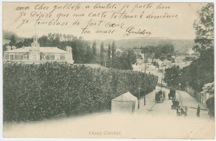 ORSAY. - Vue du Guichet. Edition Trianon, 1904, 1 timbre à 10 centimes. 
