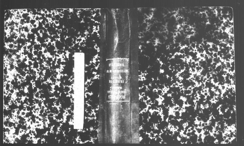 FONTENAY-LES-BRIIS. Paroisse Saint-Martin : Baptêmes, mariages, sépultures : registre paroissial (1751-1770). 