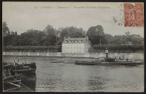 Corbeil-Essonnes.- "Castel joli" propriété Waldeck-Rousseau et la Seine (7 juin 1907) . 
