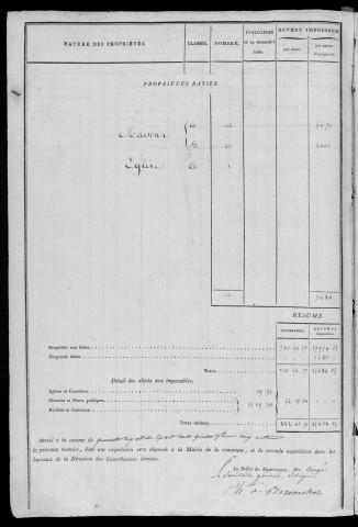 EVRY. - Matrice des propriétés bâties et non bâties : folios 1 à 356 [cadastre rénové en 1935]. 