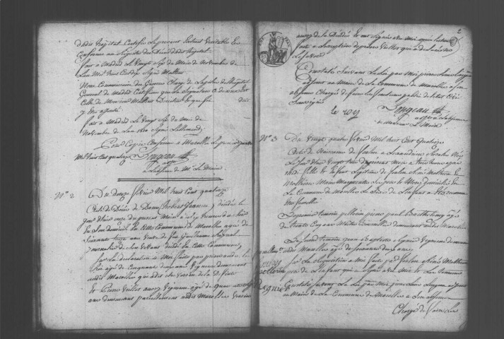 MAROLLES-EN-HUREPOIX. Naissances, mariages, décès : registre d'état civil (1814-1829). 